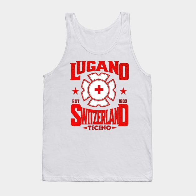 Lugano Switzerland Tank Top by HUNTINGisLIFE